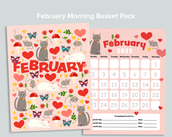 February Morning Basket Activity Pack