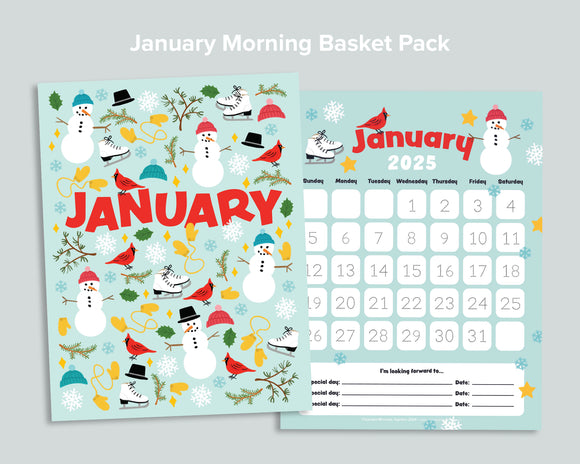 January Morning Basket Activity Pack