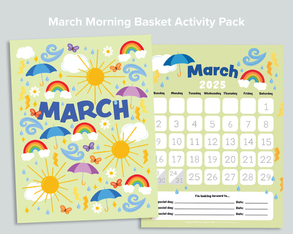 March Morning Basket Activity Pack