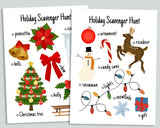 Holiday Scavenger Hunt Cards