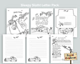 Sleepy Sloth Letter Pack