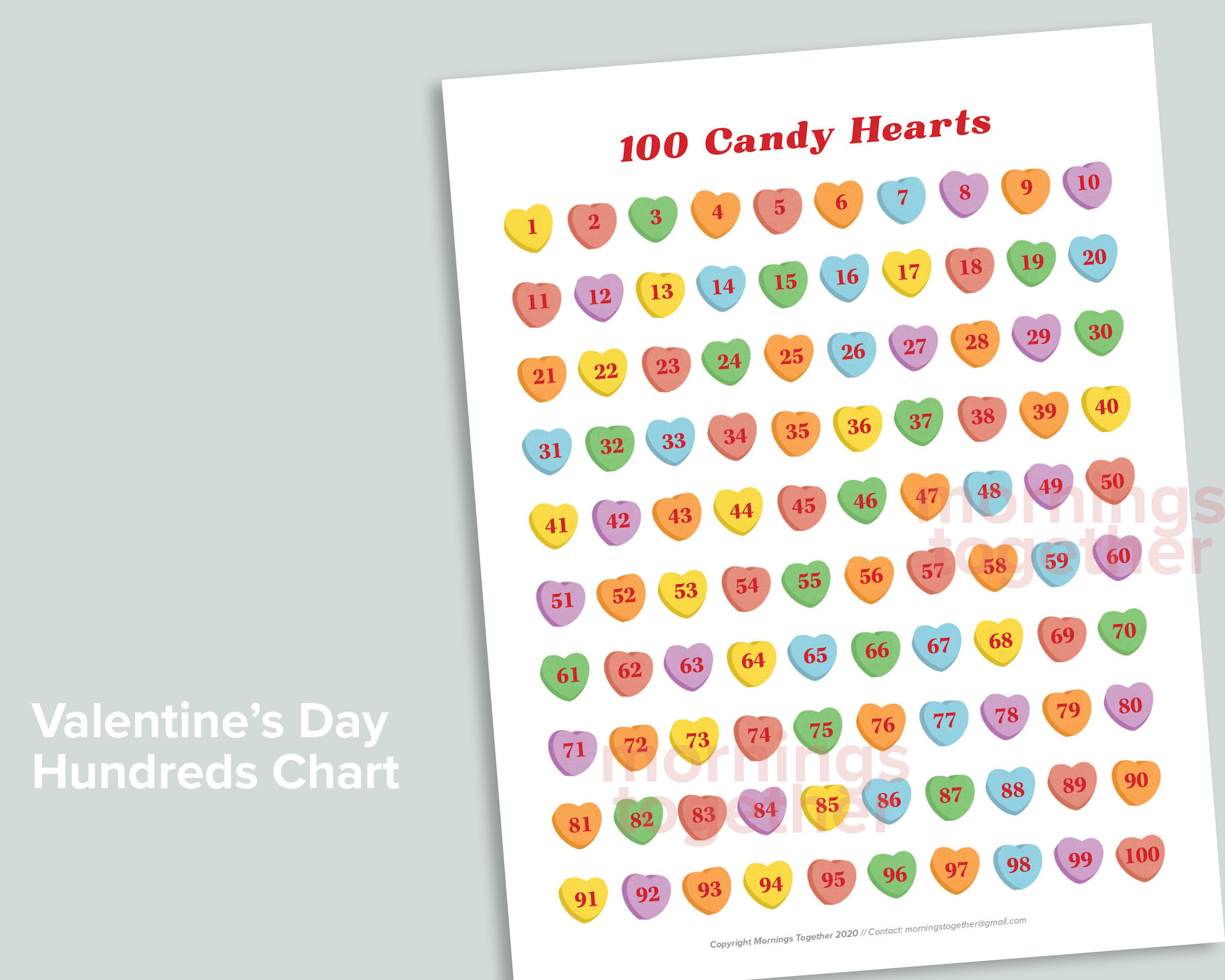 Kids Printable Valentines Day Cards Candy Hearts 