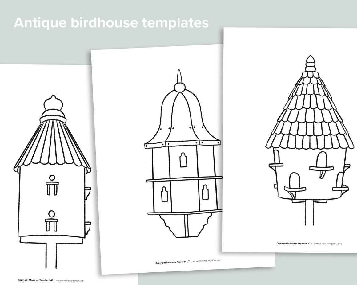 Birdhouse Templates Freebie – Mornings Together