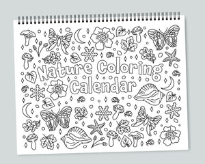 Nature Coloring Calendar